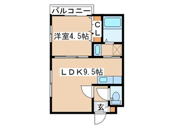 間取図 BELLE VILLE平岸