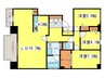 ダイアパレス円山北町 3LDKの間取り