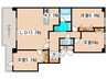 ダイアパレス円山北町 3LDKの間取り