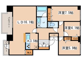 間取図 ダイアパレス円山北町