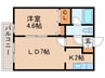 ＭＯＤＵＬＯＲ南円山 1LDKの間取り