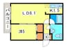 ＭＯＤＵＬＯＲ南円山 1LDKの間取り