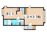 ラミア－ル白石 1LDKの間取り