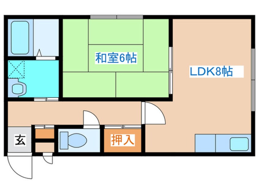 間取図 シャルマン若林