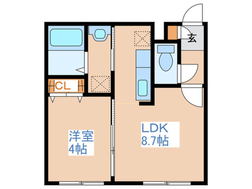 間取図 ボンヌ・シャンス