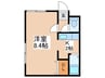 City Roomあやめ野 1Kの間取り