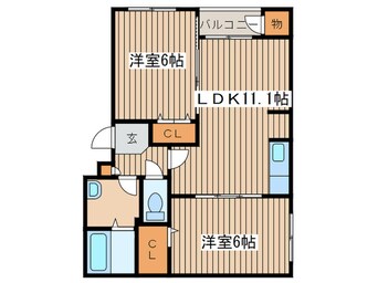 間取図 ノイヤ－ル８８