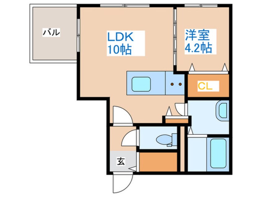 間取図 LIISA琴似