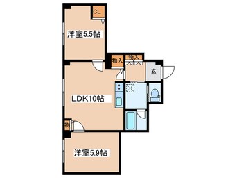 間取図 ＧＳ北１８条ビル