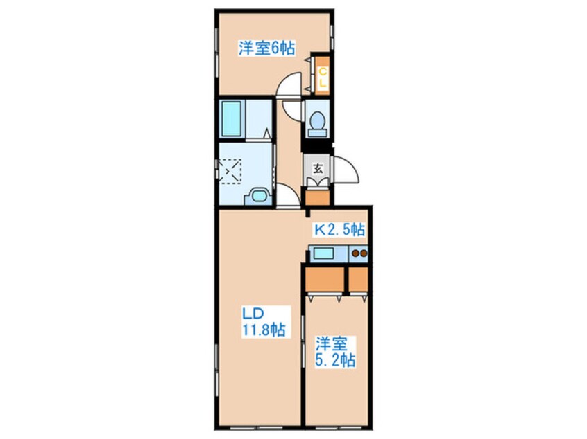 間取図 センテベ－ネ