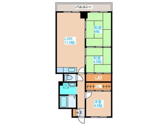 間取図 白石ロイヤルハイツ（211）