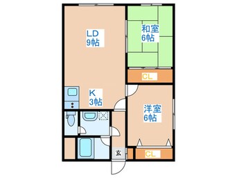 間取図 バーテックス西野