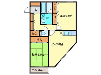 間取図 アスタ－ハイツヤマチカ