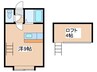AMS月寒公園 1Rの間取り