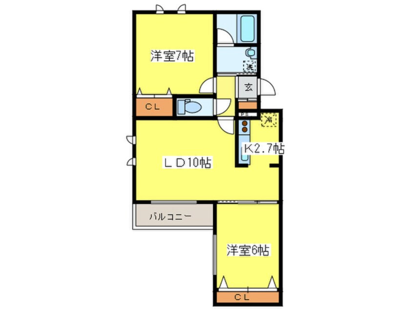 間取図 ルピナス３条館