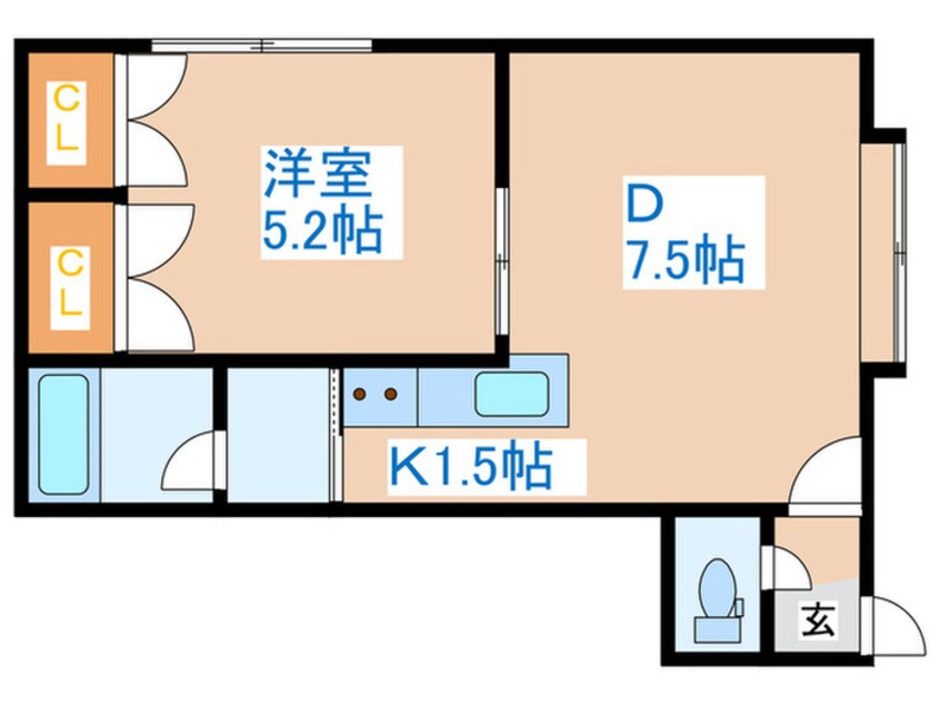 間取図 メゾンド発寒