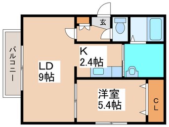 間取図 Calore栄町