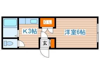 間取図 ラ・フォ－レ１９　１号館