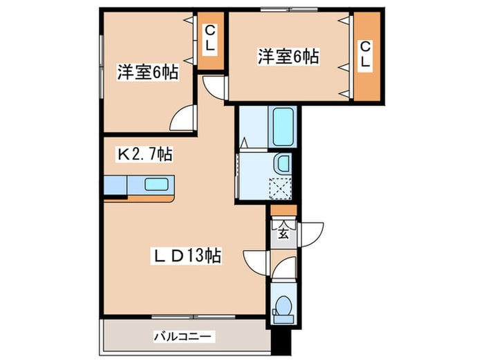 間取り図 ＰａｓＡＰａｓ麻生