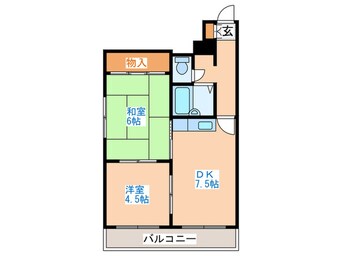 間取図 ｻﾝﾌｼﾞﾜﾋﾞﾙ