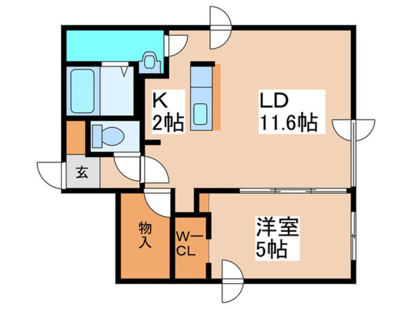 間取図 F/LEAD麻生