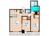アルファタワ－札幌南４条 2LDKの間取り