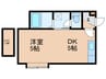 ウェルフェア－１５ 1DKの間取り