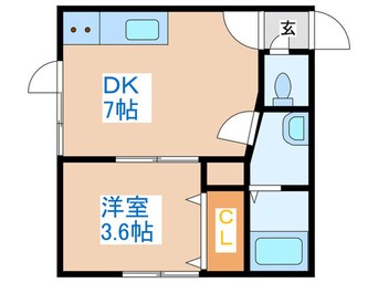 間取図 エルソル発寒