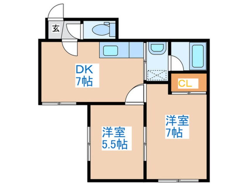 間取図 フェリス宮北