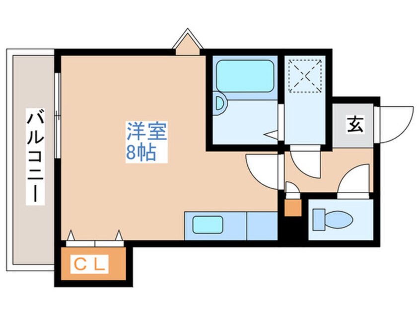 間取図 Ｐｒｅ　Ｄｏｎｉａ中の島