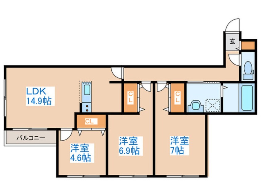 間取図 C′est la vie