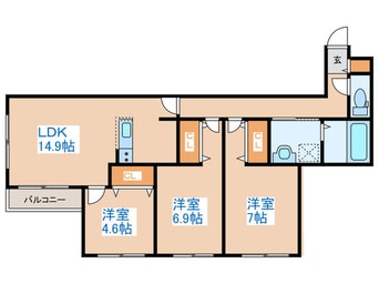 間取図 C′est la vie