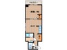 Ｎｏｒｔｈ　ｗｅｓｔ２１６ 1DKの間取り