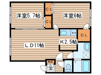 間取図 フォ－レスト２７