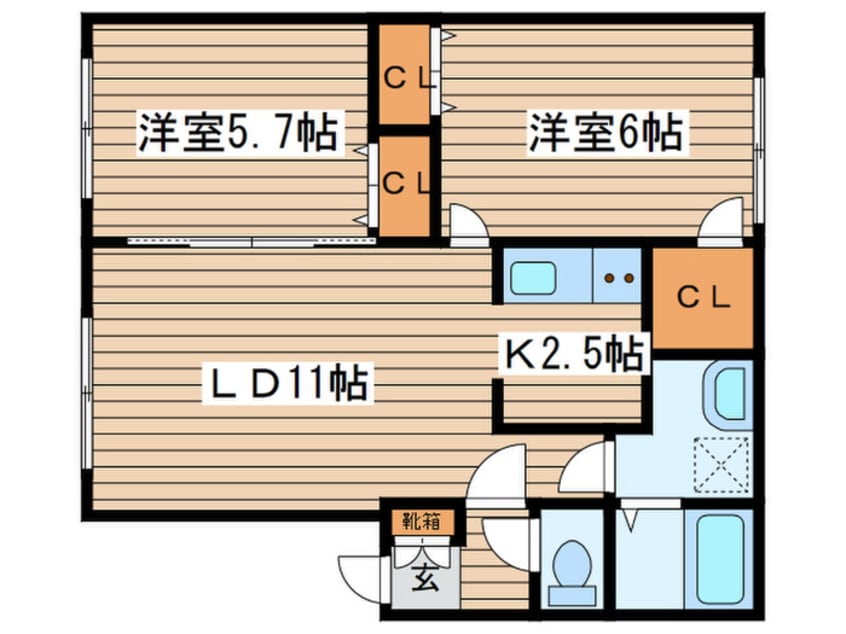 間取図 フォ－レスト２７