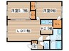 フォ－レスト２７ 2LDKの間取り