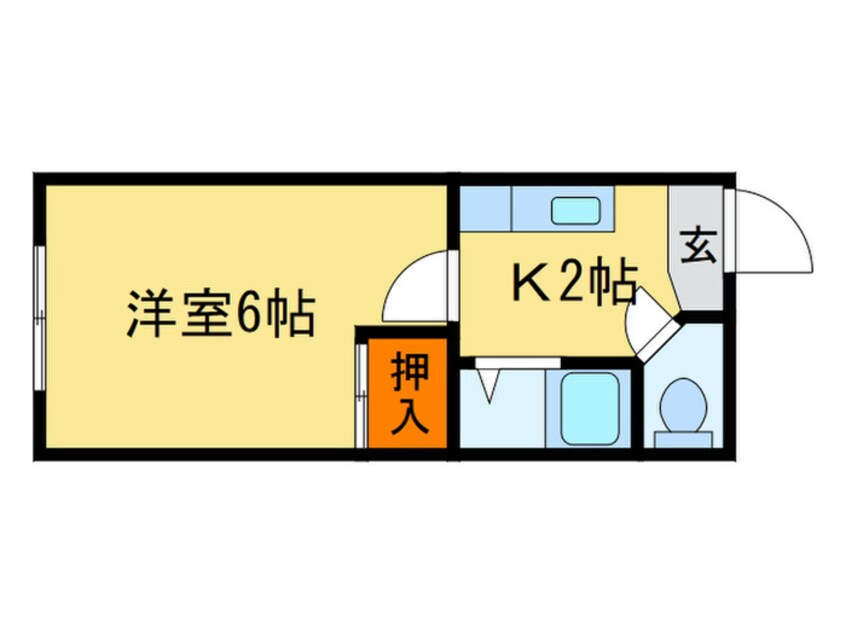 間取図 トウリョウ南５条ビル