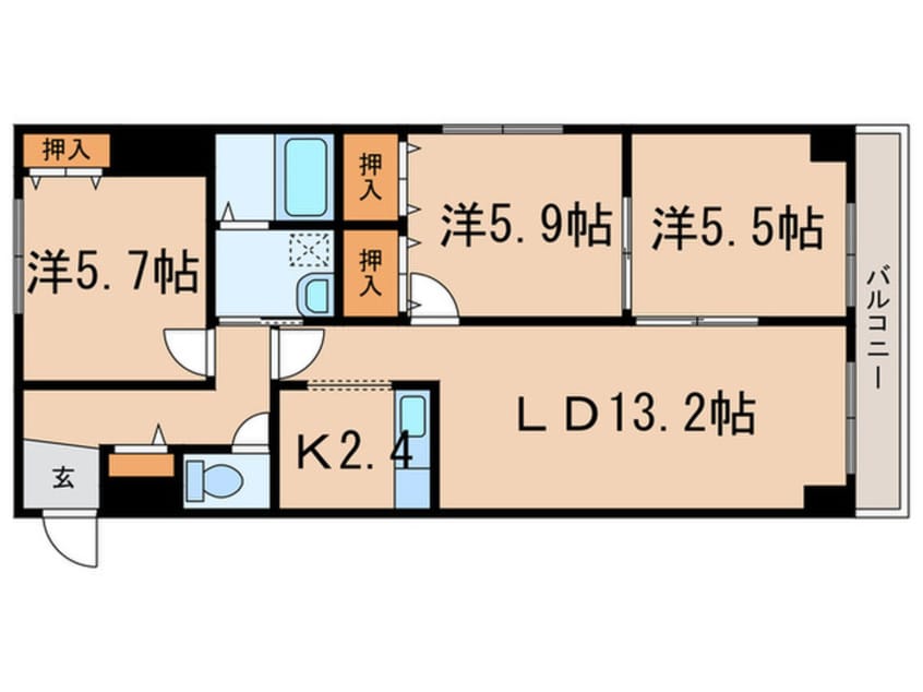 間取図 ＣＯＬＯＲＥ32