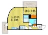 レジデンスタワ－札幌 1LDKの間取り