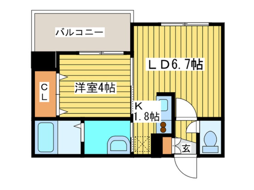 間取図 レジデンスタワ－札幌