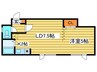 コンフォ－ル札幌 1LDKの間取り