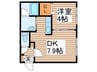 ガレリアＮ１３ 1DKの間取り