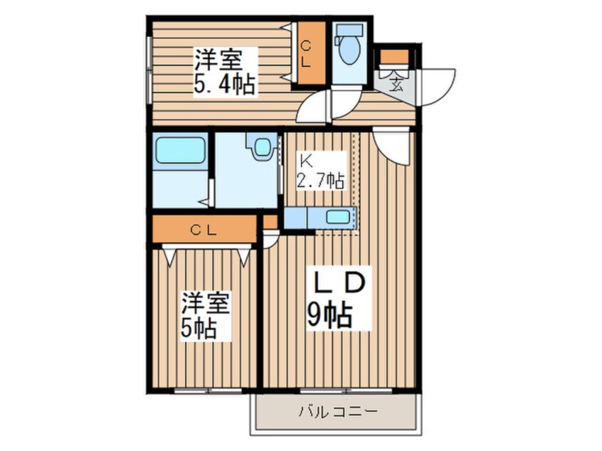 間取図 La Causa N22