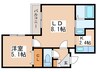 La Causa N22 1LDKの間取り
