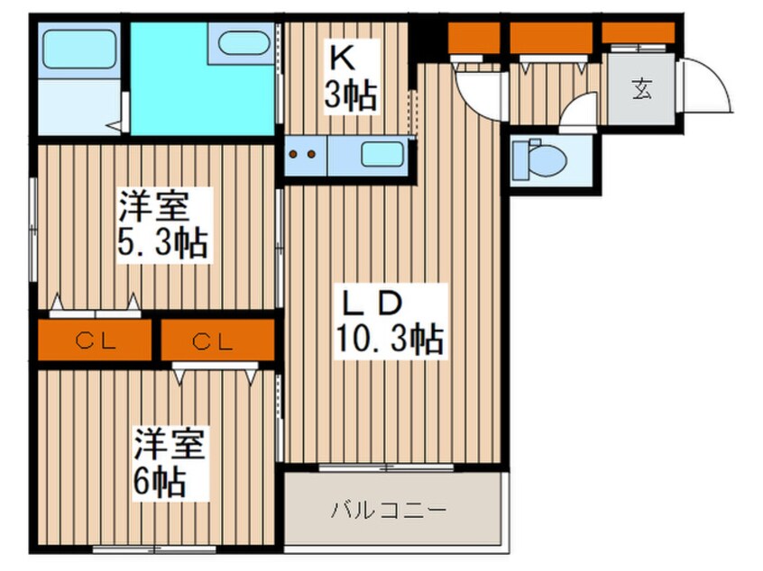 間取図 Seventh　Court　Motomachi