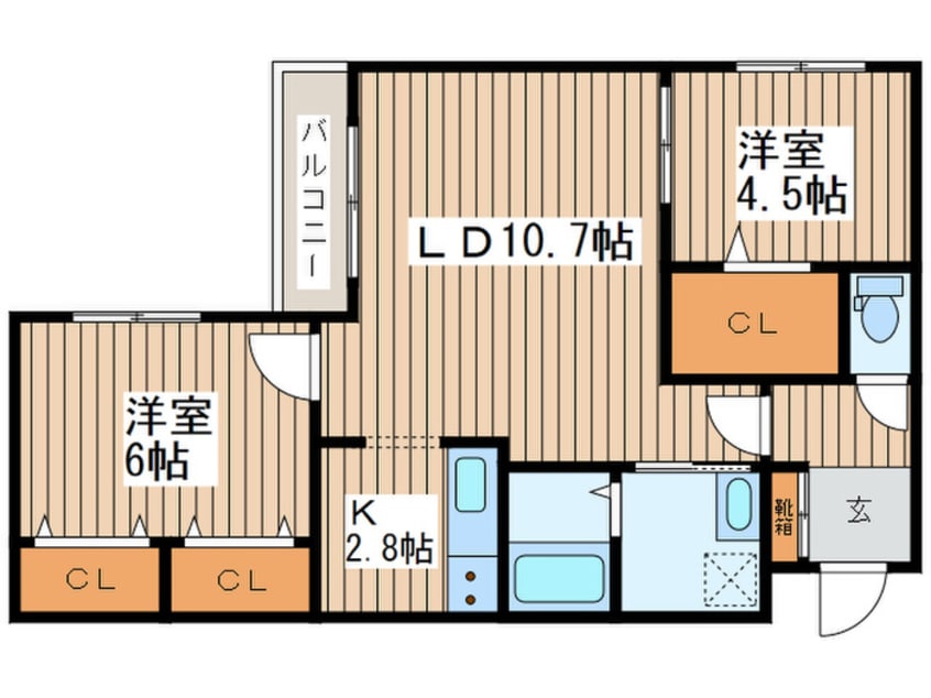 間取図 Seventh　Court　Motomachi
