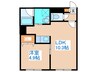 アモール円山 1LDKの間取り