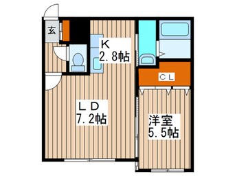 間取図 グランディ－ル麻生