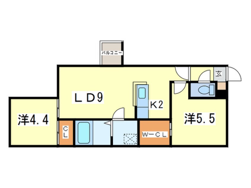 間取図 ＮＯＯＮ伏見