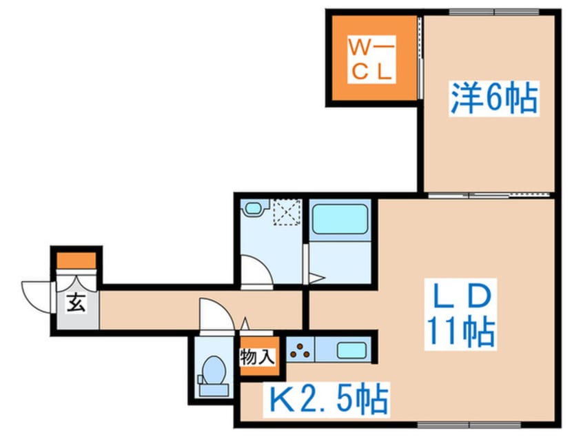 間取図 blanc本町